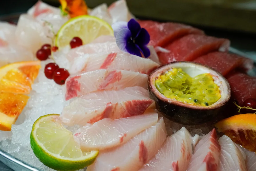 Selezione di crudi di mare
