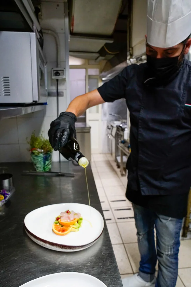 Preparazione di un piatto